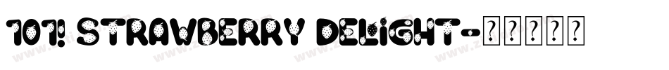 101! Strawberry Delight字体转换